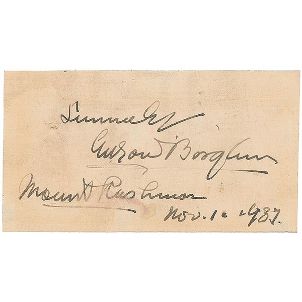 Gutzon Borglum Signature
