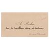 Image 1 : Auguste Rodin Hand-Annotated Calling Card
