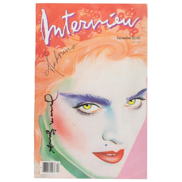 Andy Warhol Signed Magazine Cover
