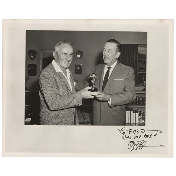 Walt Disney Signed Photograph