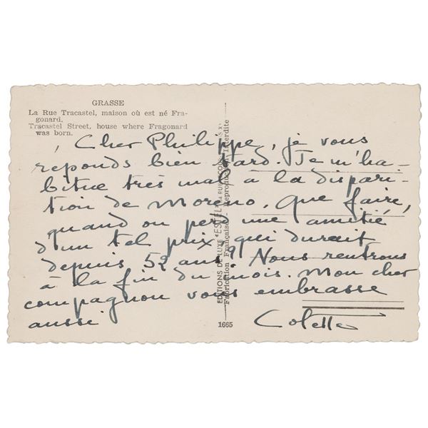 Colette Autograph Letter Signed