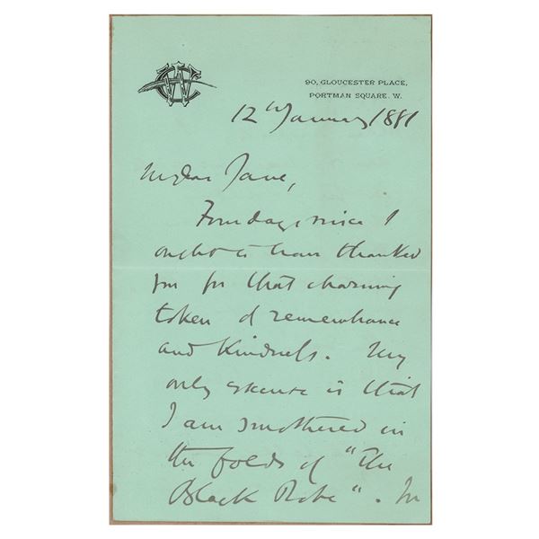 Wilkie Collins Autograph Letter Signed