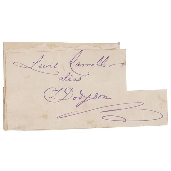 Charles L. Dodgson Signature