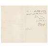 Image 2 : Bram Stoker and Henry Irving Letter Signed
