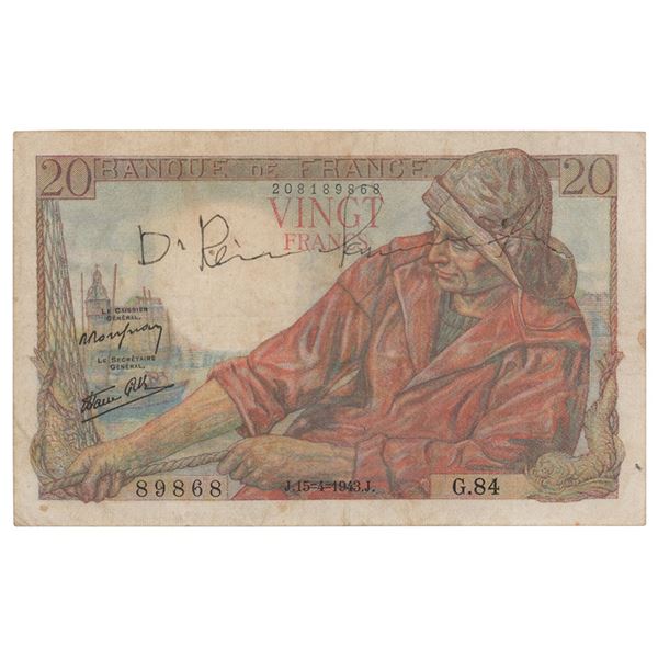 Django Reinhardt Signed Currency