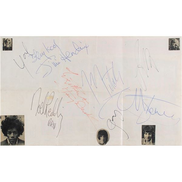 Jimi Hendrix Experience and The Yardbirds Autograph Album