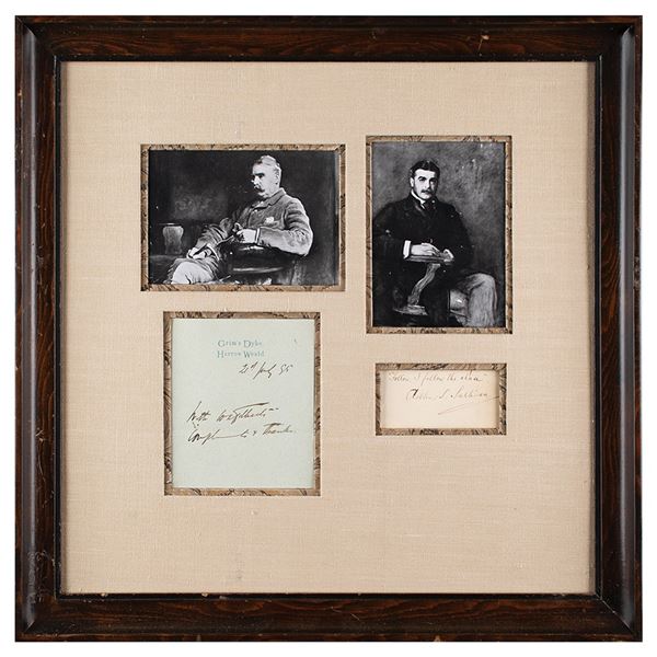Gilbert and Sullivan Signature and Autograph Quotation Signed