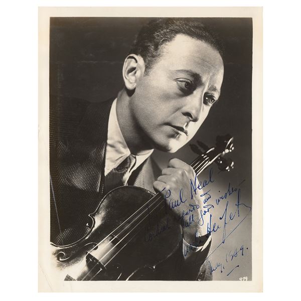 Jascha Heifetz Signed Photograph