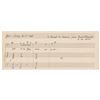 Image 1 : Ernst Krenek Autograph Musical Quotation Signed