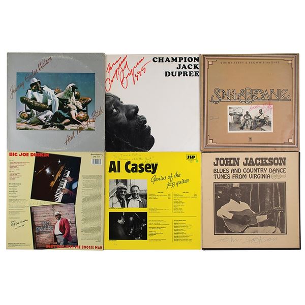 Blues Musicians Lot of (6) Signed Albums