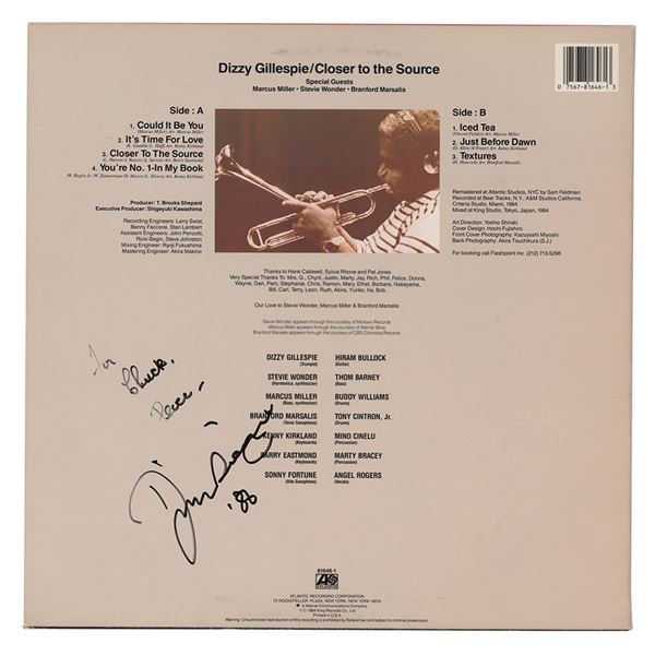 Dizzy Gillespie Signed Album