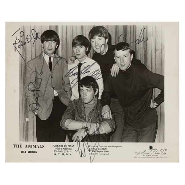 The Animals Signed Photograph