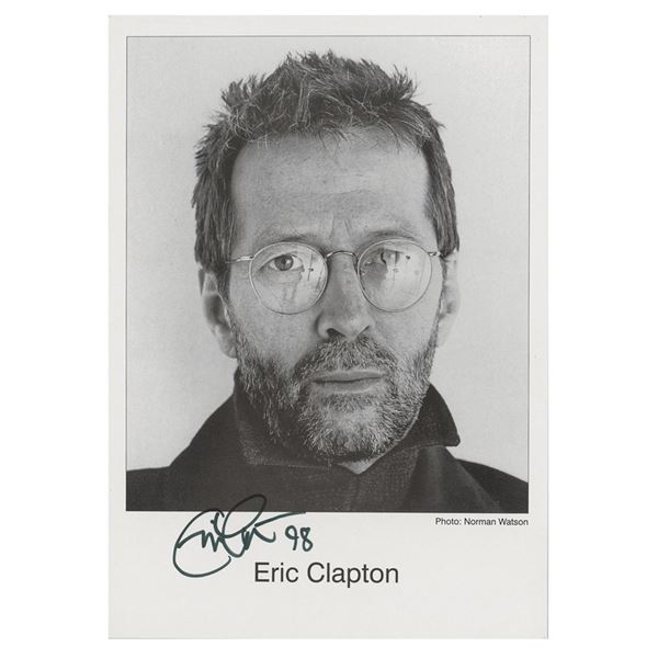 Eric Clapton Signed Photograph