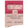 Image 1 : Jimi Hendrix Experience 1970 Albuquerque Ticket Stub