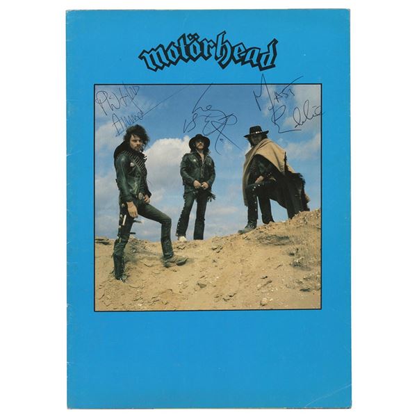 Motorhead Signed 1980 Program