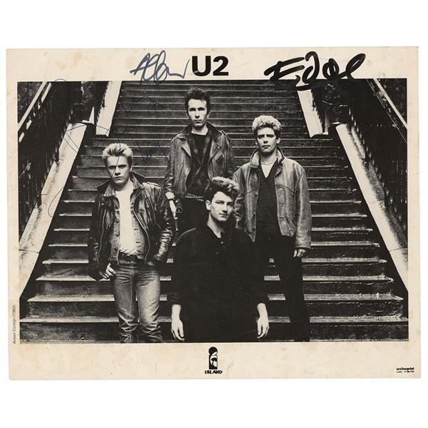 U2 Signed Photograph