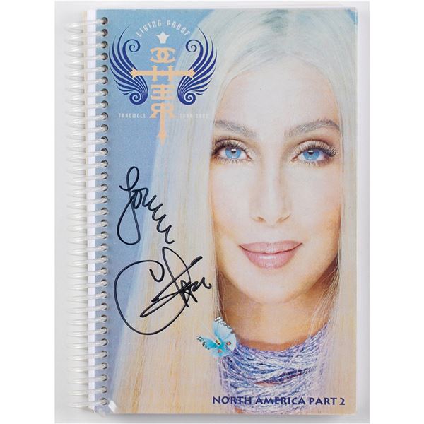 Cher Signed 2002 Tour Itinerary
