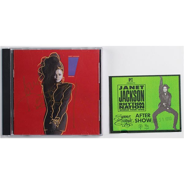 Janet Jackson Signed CD