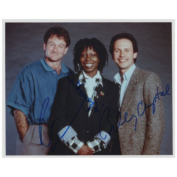 Comic Relief: Williams, Goldberg, and Crystal Signed Photograph