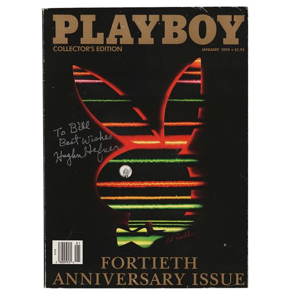 Hugh Hefner Signed Magazine