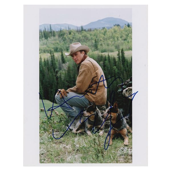 Heath Ledger Signed Photograph