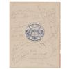 Image 1 : Babe Ruth, Walter Johnson, and Hall of Famers 1939 Cooperstown Centennial Multi-Signed Program Cover