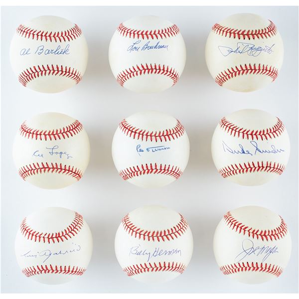 Baseball Hall of Famers (9) Signed Baseballs