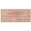 Image 1 : Mickey Cochrane Signed Check