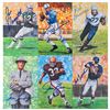 Image 1 : Football Hall of Fame Lot of (114) Signed Goal Line Art Cards