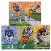 Image 1 : Football Hall of Fame Lot of (18) Signed Goal Line Art Cards