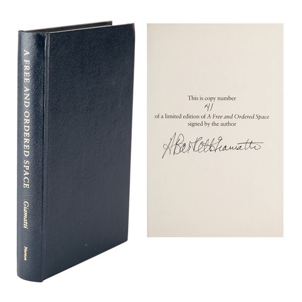 Bart Giamatti Signed Book