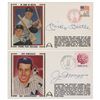 Image 1 : Mickey Mantle and Joe DiMaggio (2) Signed Covers