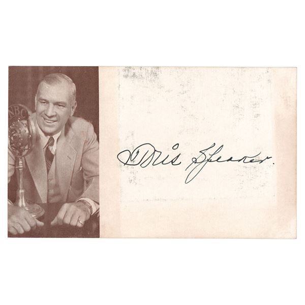 Tris Speaker Signature