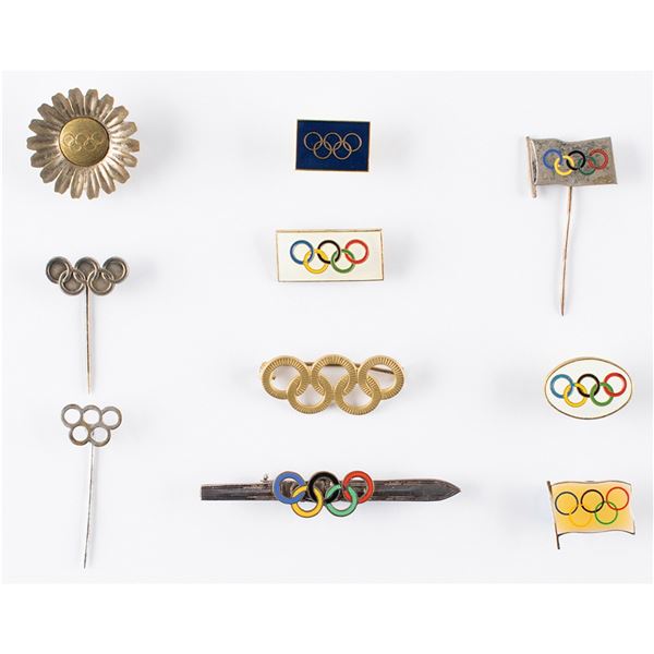 Olympics Lot of (10) 'Rings Logo' Pins