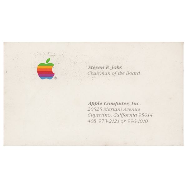 Steve Jobs Apple Business Card