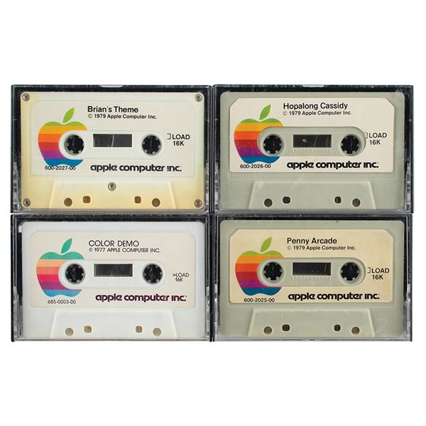 Apple Computer (4) Basic Program Tape Cassettes
