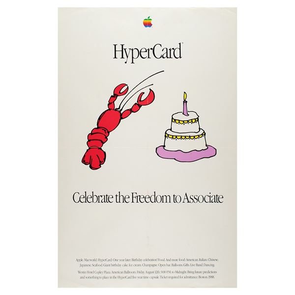 Apple HyperCard 1988 Birthday Poster