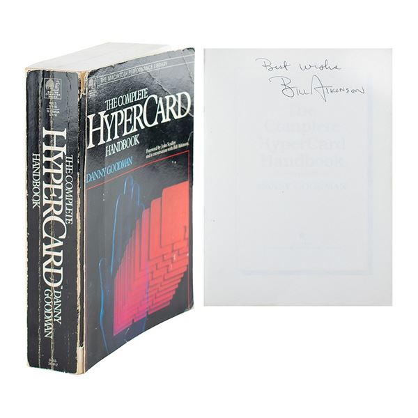 Bill Atkinson Signed 'The Complete HyperCard Handbook'
