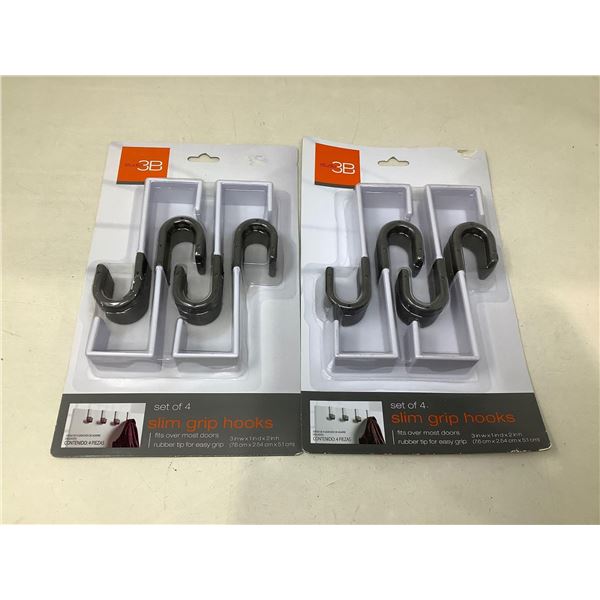 Studio 3B Set Of 4 Slim Grip Hooks Lot Of 2