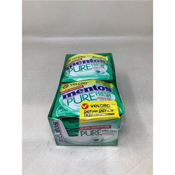 Mentos Pure Fresh Spearmint Gum (10 X 12 Pieces)