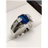 Image 2 : Ladies Size 7 Oval Cut Blue Topaz Gemstone Ring