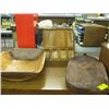 Image 1 : 3 WOOD PLATTERS & BOWL