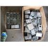 Image 2 : 2 BOXES OF METAL ELECTRICAL BOXES