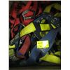 Image 1 : BOX WITH ASST. SAFETY HARNESSES, ETC.