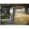 Image 1 : 2 BOXES OF MISC. CEMENT ANCHORS, HOLLOW WALL ANCHORS, TOOLS, ETC.