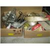 Image 1 : 2 BOXES OF MISC. SLINGS, CAULKING GUNS, ETC.