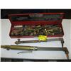 Image 1 : CONTAINER WITH 2 CUTTING TORCH HEADS, FITTINGS, ETC.