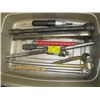 Image 1 : BIN WITH ASST. 3/4" DRIVE RATCHET, SWING BARS, ETC.