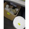 Image 1 : BOX OF MISC. CARBOY CORKS, CLEANING BRUSH, ETC.