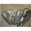Image 1 : DUNLOP TENNIS BAG WITH THE HEAD INTELLIGENT RACKETS, 5 RACKETS IN TOTAL, VOIGHT, ETC.